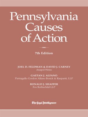 cover image of Pennsylvania Causes of Action